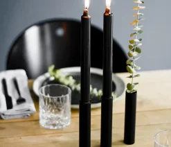 - Slim Vase - Sort - Højde 14 cm^Kunstindustrien Hot