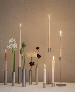 - Slim Vase - Rustfri stål - Højde 17 cm^Kunstindustrien Best