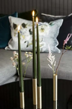 - Slim Vase - Messing - Højde 14 cm^Kunstindustrien Sale