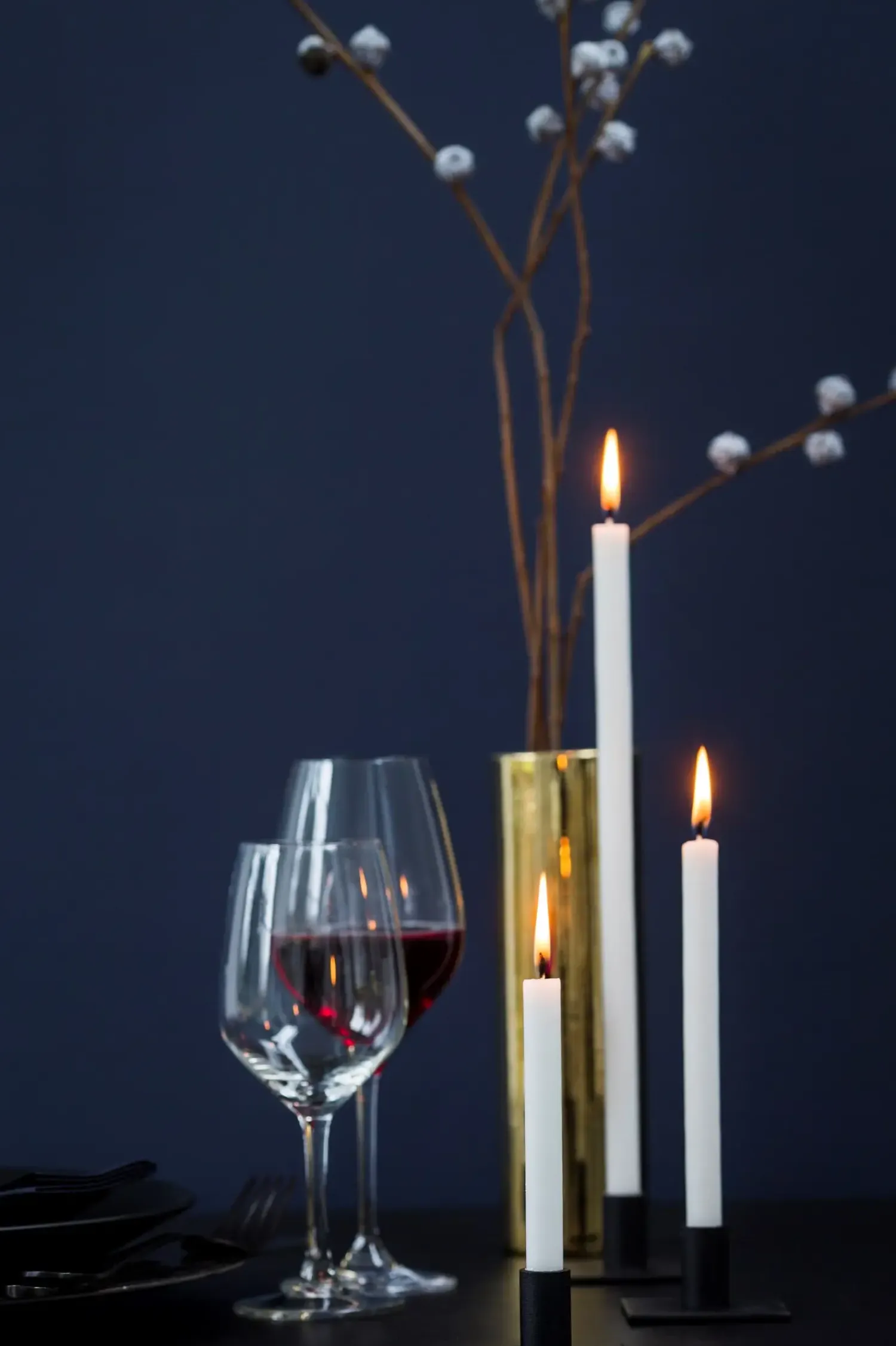 - Square lysestage Ø2,2 - Sort^Kunstindustrien