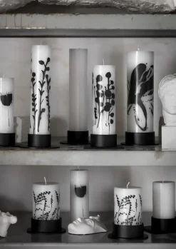 Kunstindustrien - Square lysestage Ø5 - Sort* New