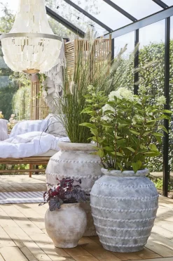 - Anna stor urtepotte Ø40,5 cm antik grå^Lene Bjerre Clearance