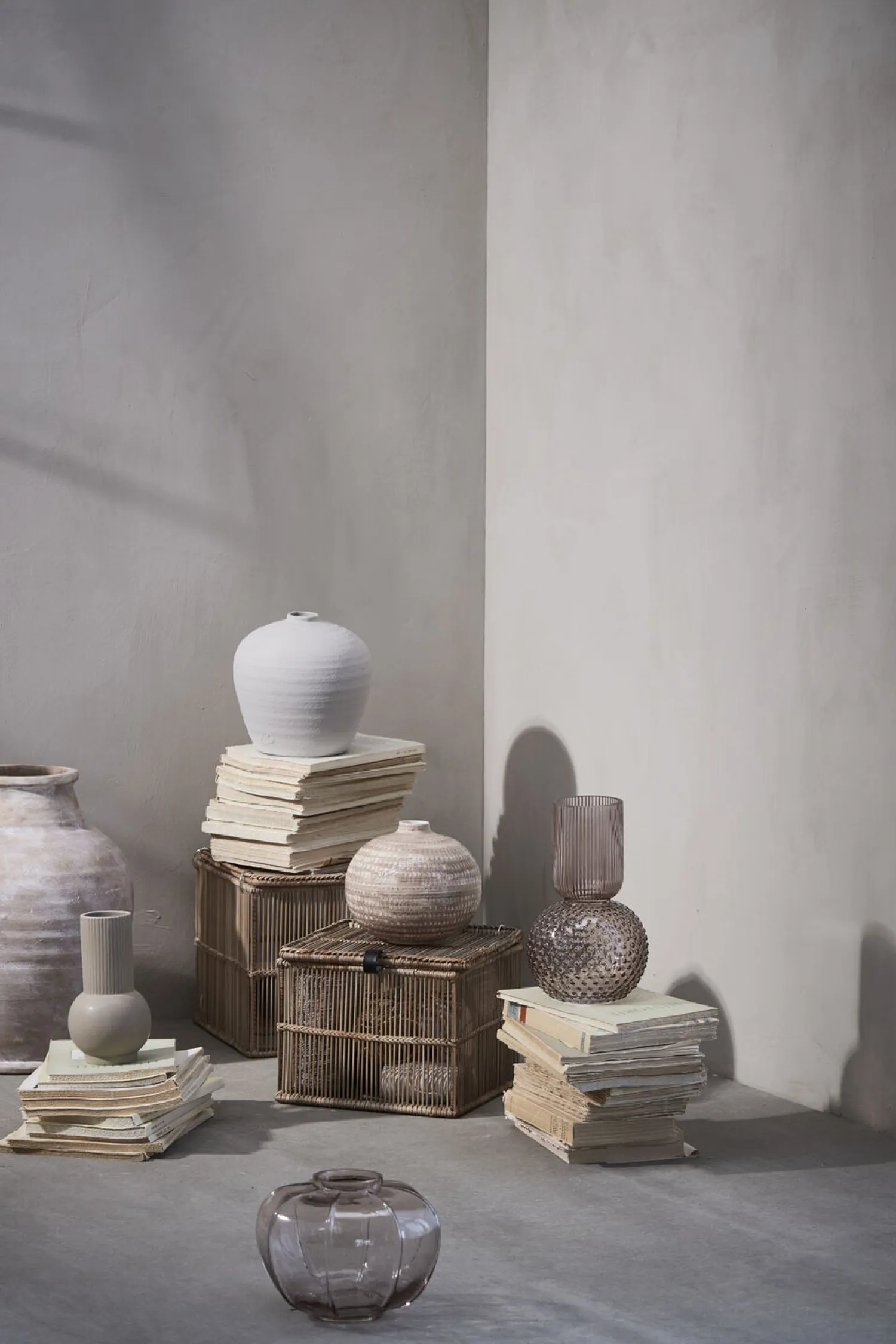 - Anna vase H40,5 cm. Antik Lysebrun*Lene Bjerre Best