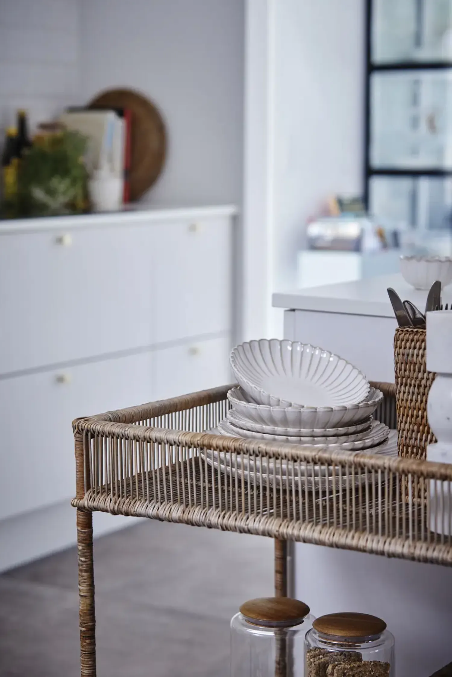 - Camille desserttallerken 19x19 cm. råhvid*Lene Bjerre Online