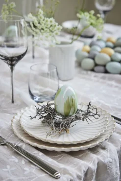 - Camille desserttallerken 19x19 cm. råhvid*Lene Bjerre Online