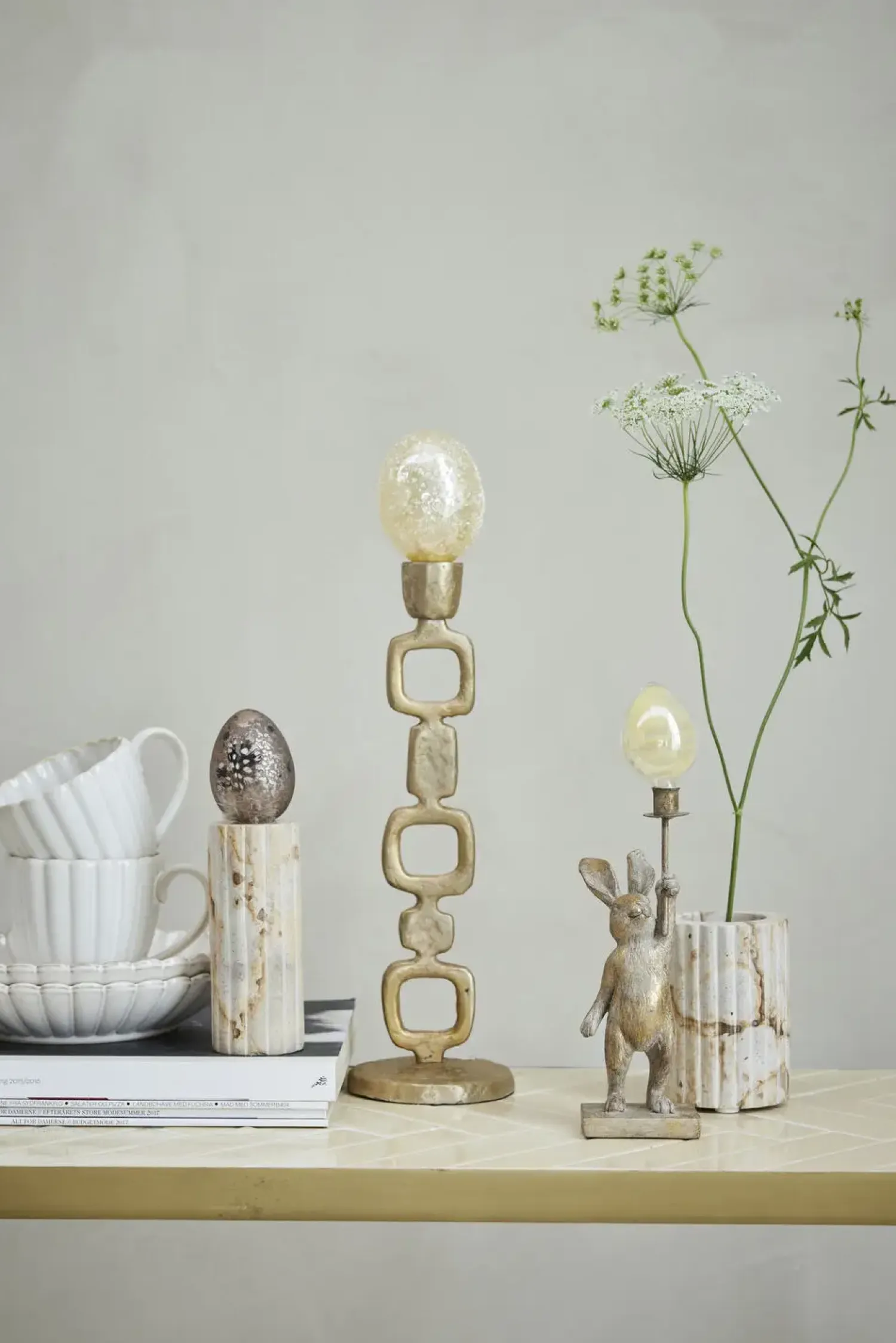 - Camille desserttallerken 19x19 cm. råhvid*Lene Bjerre Online