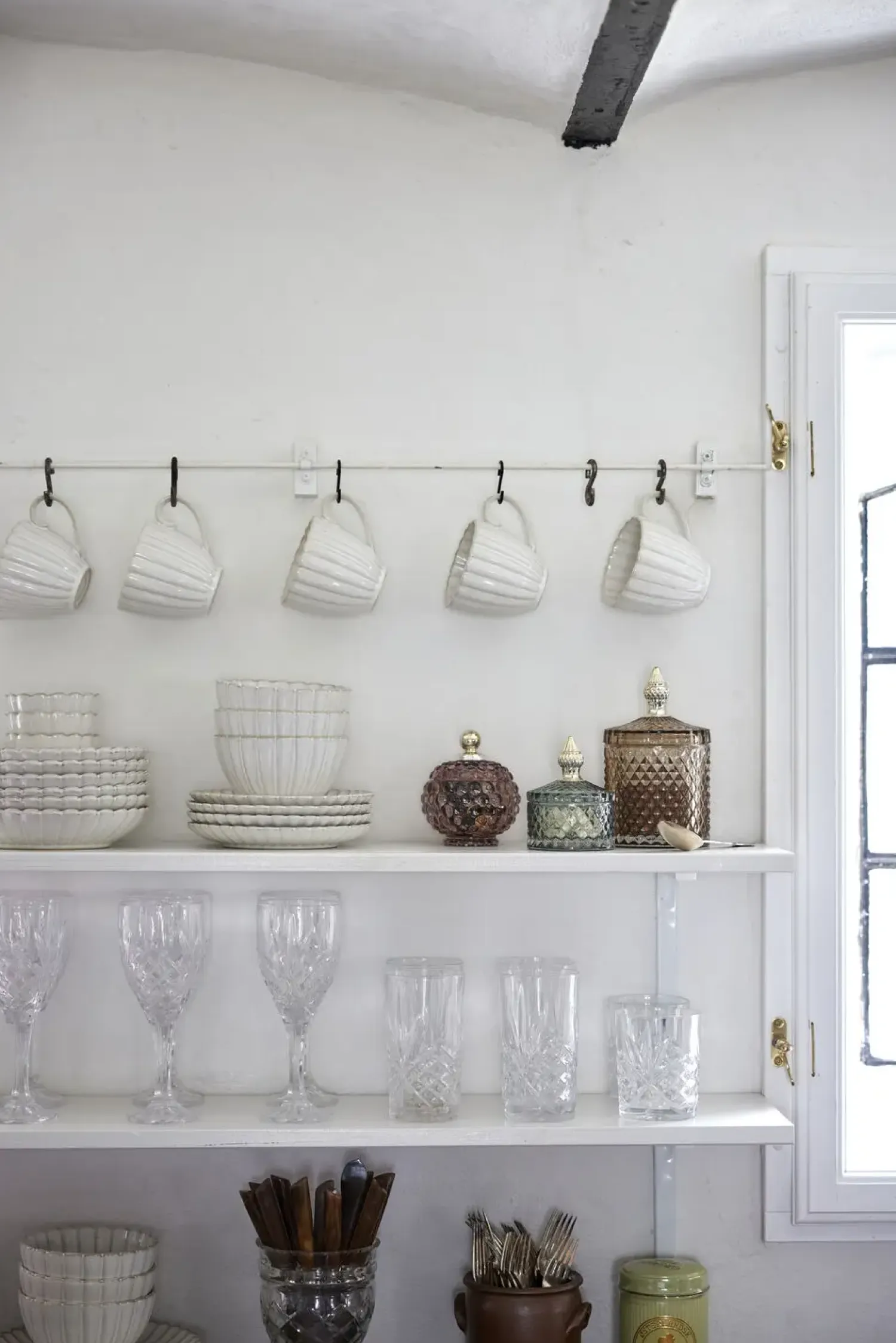 - Camille desserttallerken 19x19 cm. råhvid*Lene Bjerre Online