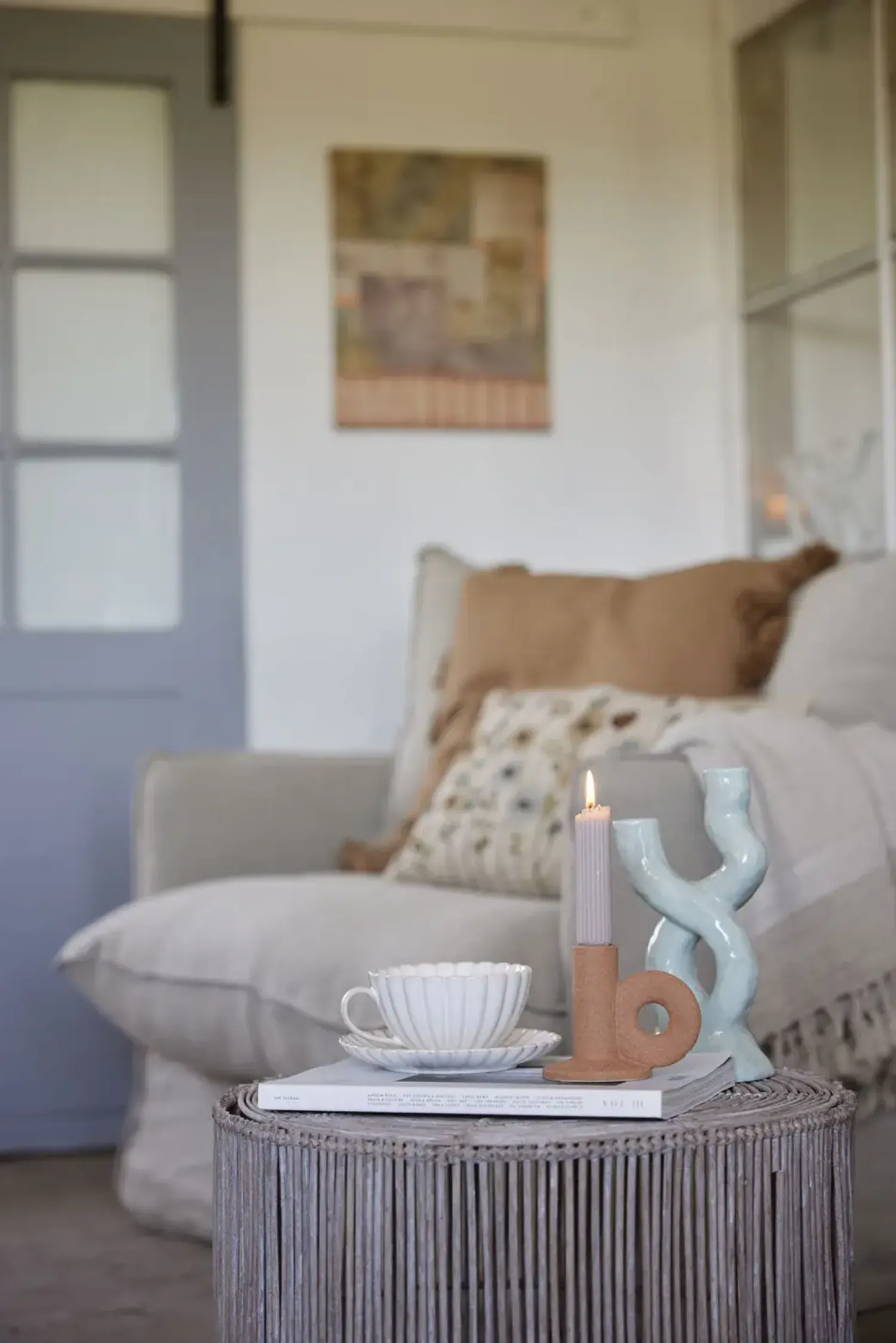 - Camille kop/underkop 7 cm råhvid^Lene Bjerre Outlet