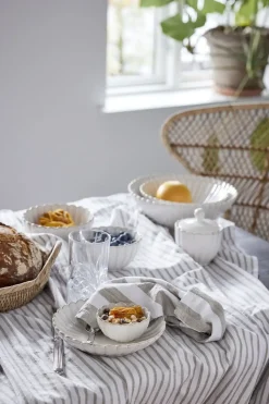 - Camille sukkerskål 10x10 cm. råhvid^Lene Bjerre Discount