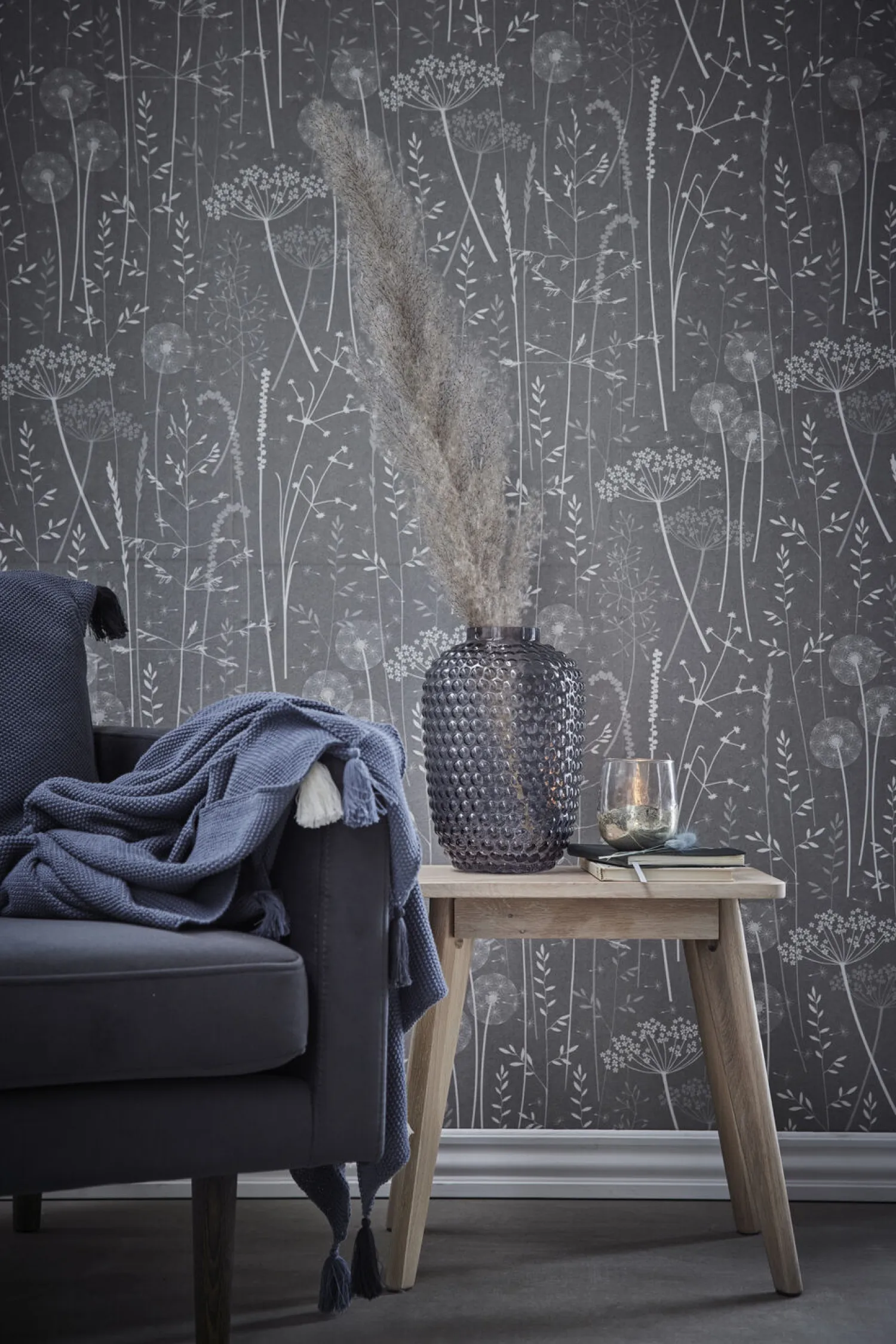 - Dorinia vase H29 cm. mørkegrå^Lene Bjerre Hot