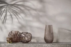 - Dornia vase H15 cm. mørkebrun*Lene Bjerre Hot