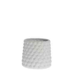 - Dotsie urtepotteskjuler Ø14cm hvid^Lene Bjerre Best