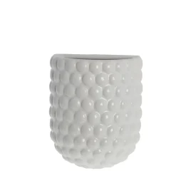 - Dotsie væghængt vægpotte H20 cm. hvid*Lene Bjerre