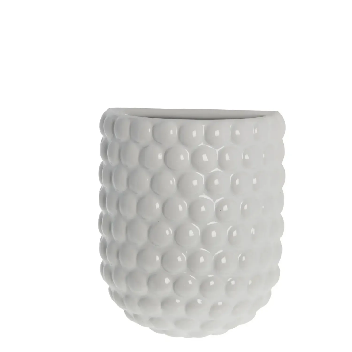 - Dotsie væghængt vægpotte H20 cm. hvid*Lene Bjerre