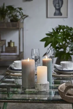 - Eliana stage til bloklys 5 cm. sand marmor^Lene Bjerre Best