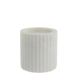 - Eliana stage til bloklys 10 cm. hvid marmor*Lene Bjerre Online