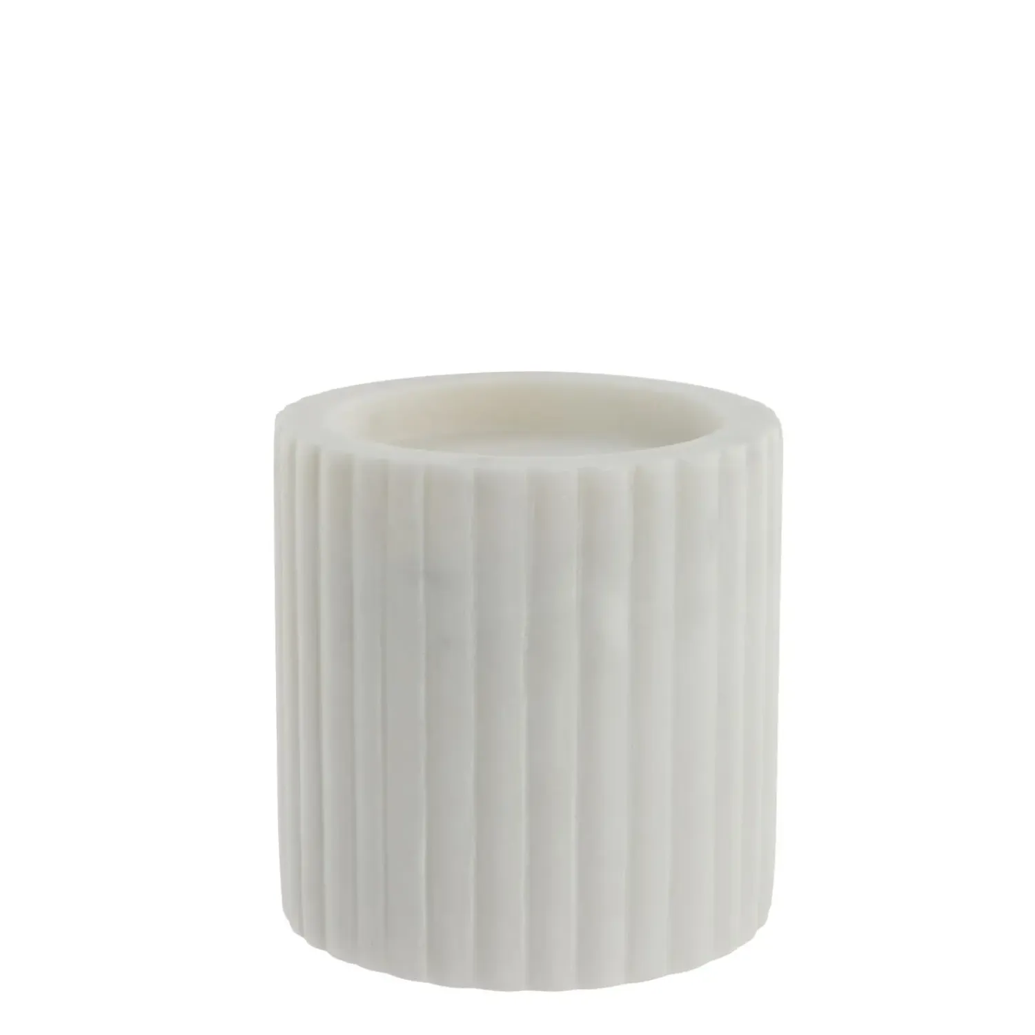 - Eliana stage til bloklys 10 cm. hvid marmor*Lene Bjerre Online