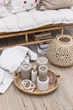 - Eliana stage til bloklys 10 cm. hvid marmor*Lene Bjerre Online