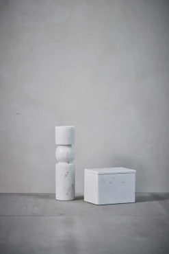 - Ellia Marmor lysestage H30 cm. hvid*Lene Bjerre Sale