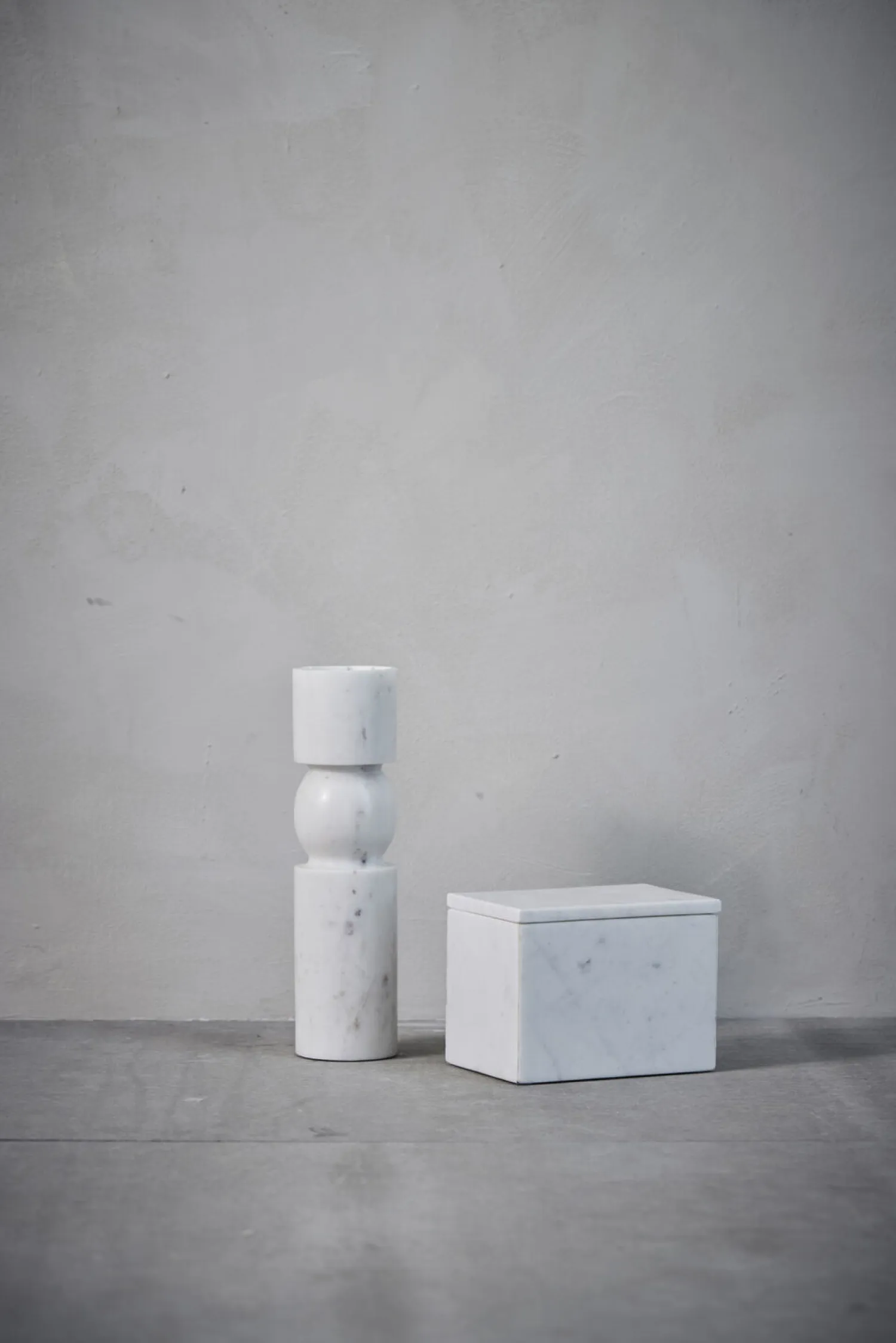 - Ellia Marmor lysestage H30 cm. hvid*Lene Bjerre Sale