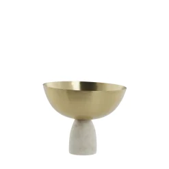 - Ellivia guldskål på marmorfod ø19 cm.^Lene Bjerre Hot