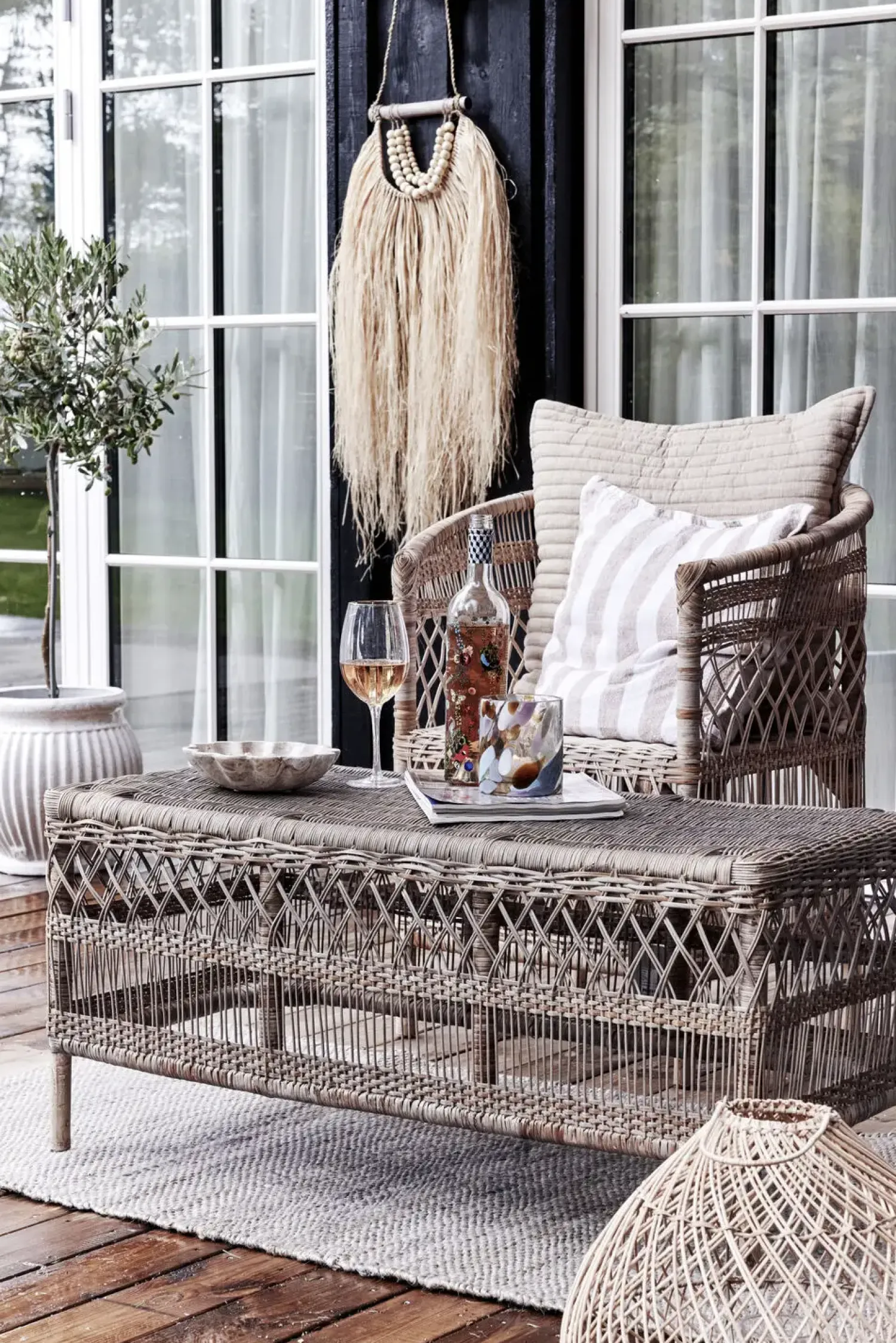 - Filisa pude 60x60 cm - Gyldenbrun^Lene Bjerre Outlet