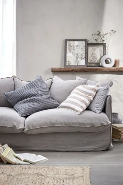 - Fiona pude 60x40 cm. mørkegrå*Lene Bjerre