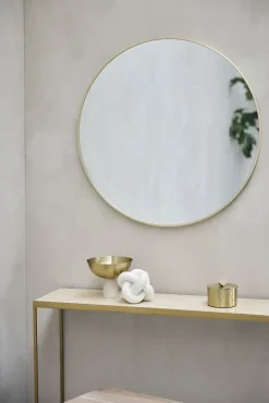 - Hallia rundt spejl Ø80 cm. lys guld*Lene Bjerre Best