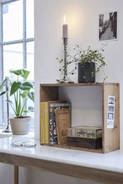 - Laura opbevarings æske guld 17,5x13 H4,5^Lene Bjerre Online