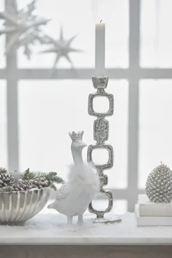 - Lavillia lysestage H40,5cm sølv^Lene Bjerre Hot