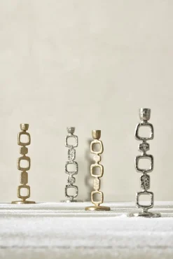 - Lavillia lysestage H40,5cm sølv^Lene Bjerre Hot