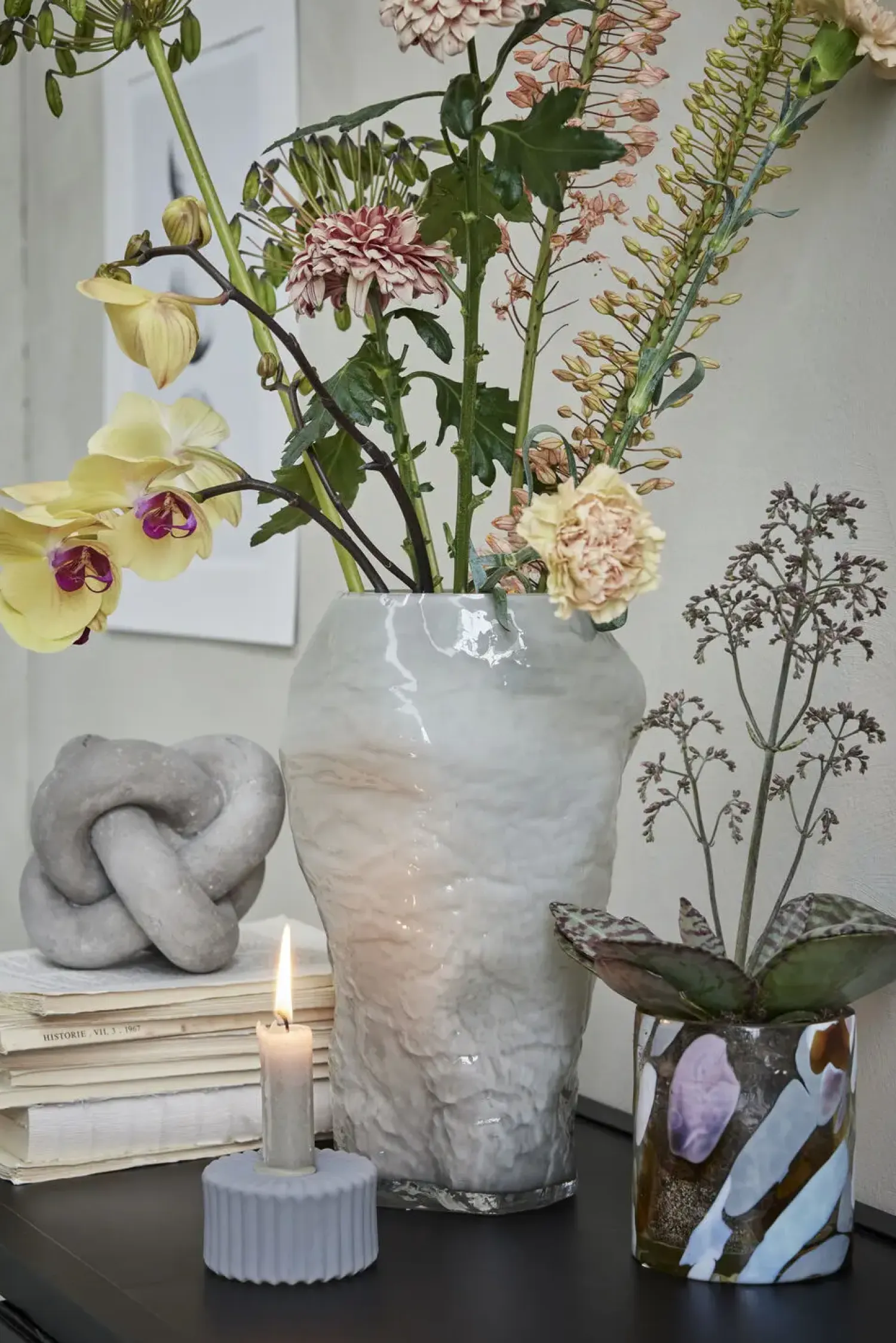 - Marinella vase H30,5 cm. sølvgrå^Lene Bjerre New