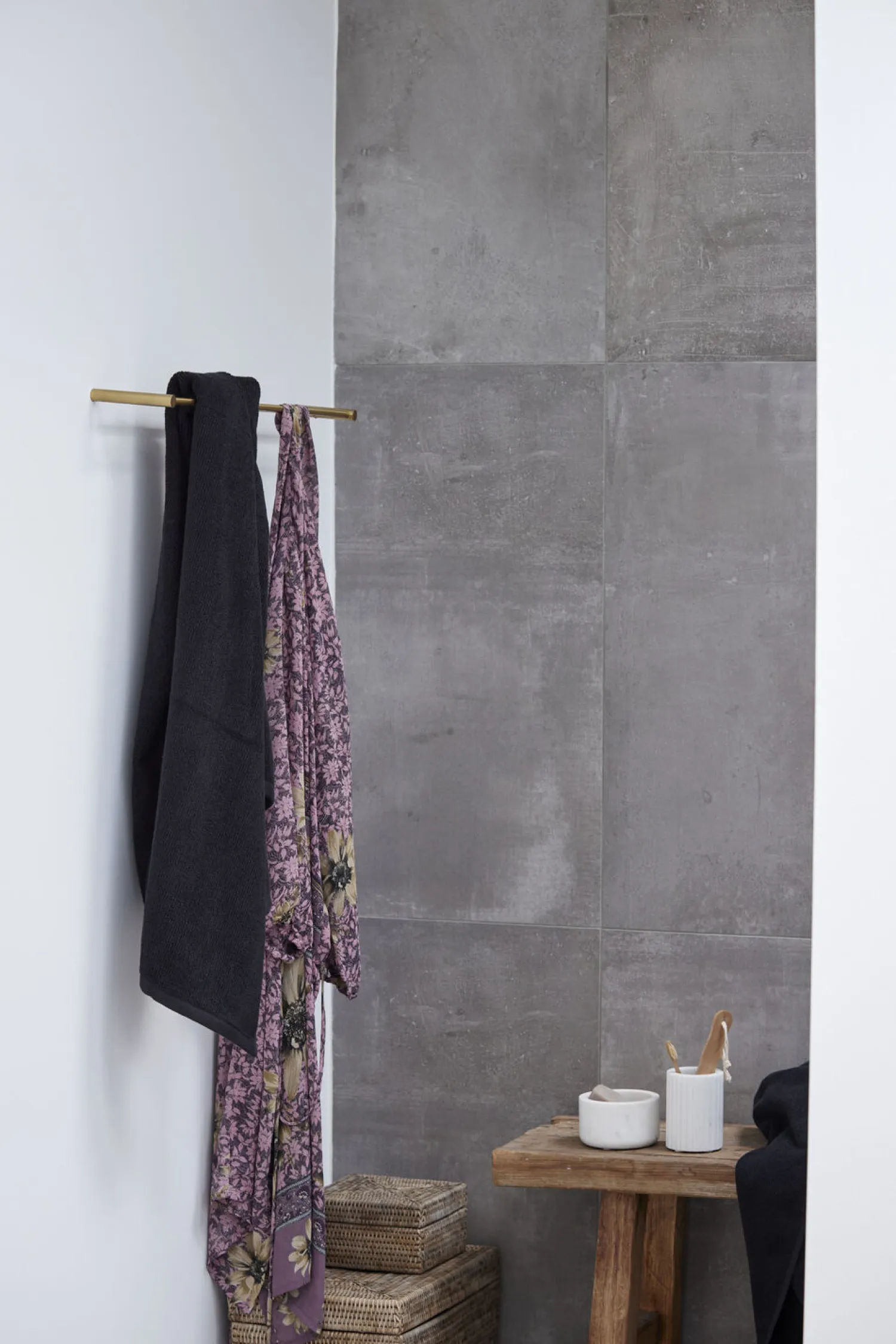 - Molli badehåndklæde 140x70 cm. sort*Lene Bjerre