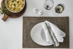 - Norah flettet dækkeserviet 45x30 cm^Lene Bjerre