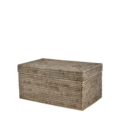 - Norah æske m. låg 40x25 cm. Natur*Lene Bjerre Hot