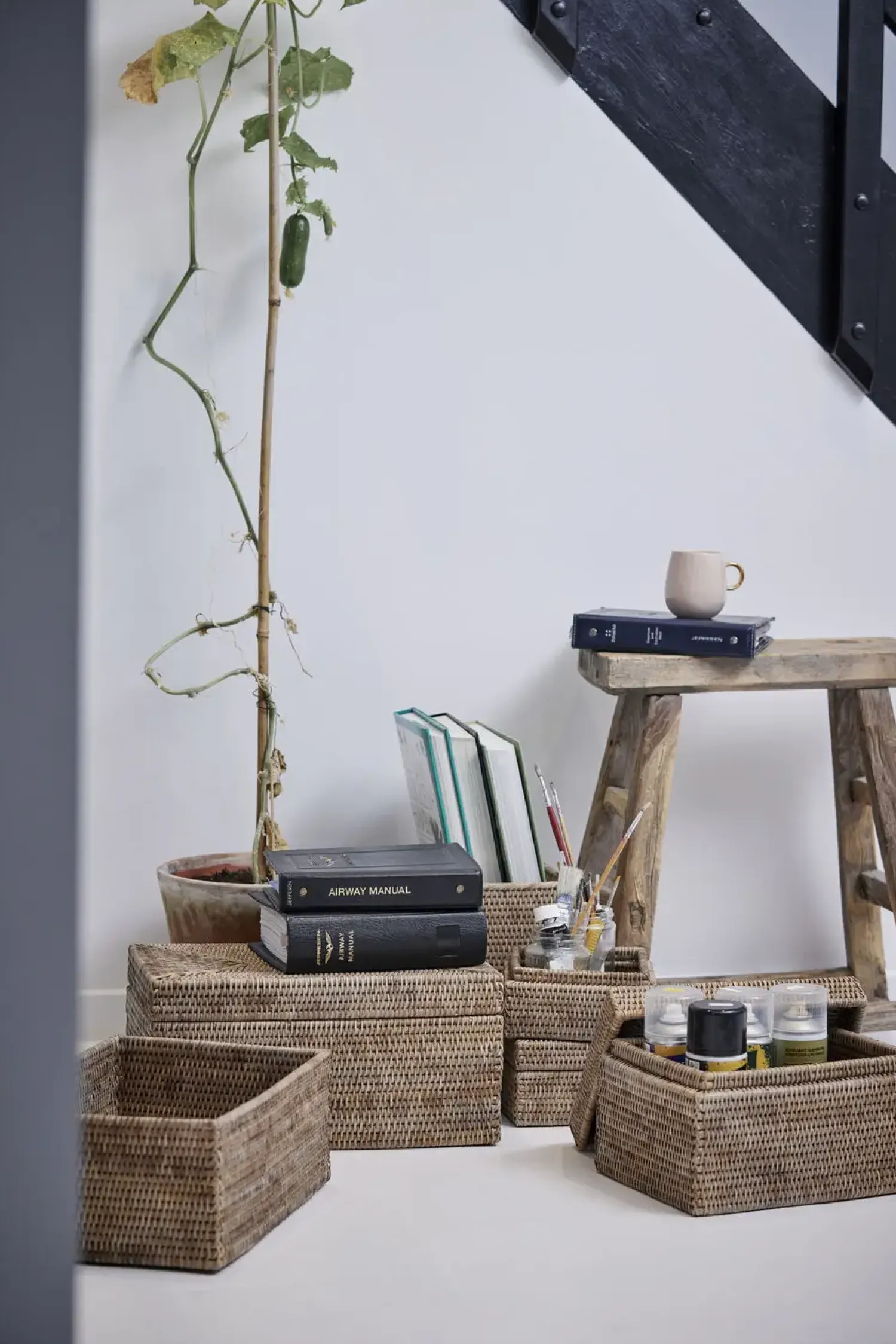 - Norah æske 40x25 cm. Natur^Lene Bjerre New