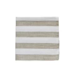 - Olivia mundserviet 40x40 cm. beige stribet*Lene Bjerre Outlet