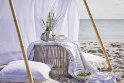 - Olivia pude 60x60 cm. sand stribet*Lene Bjerre Hot