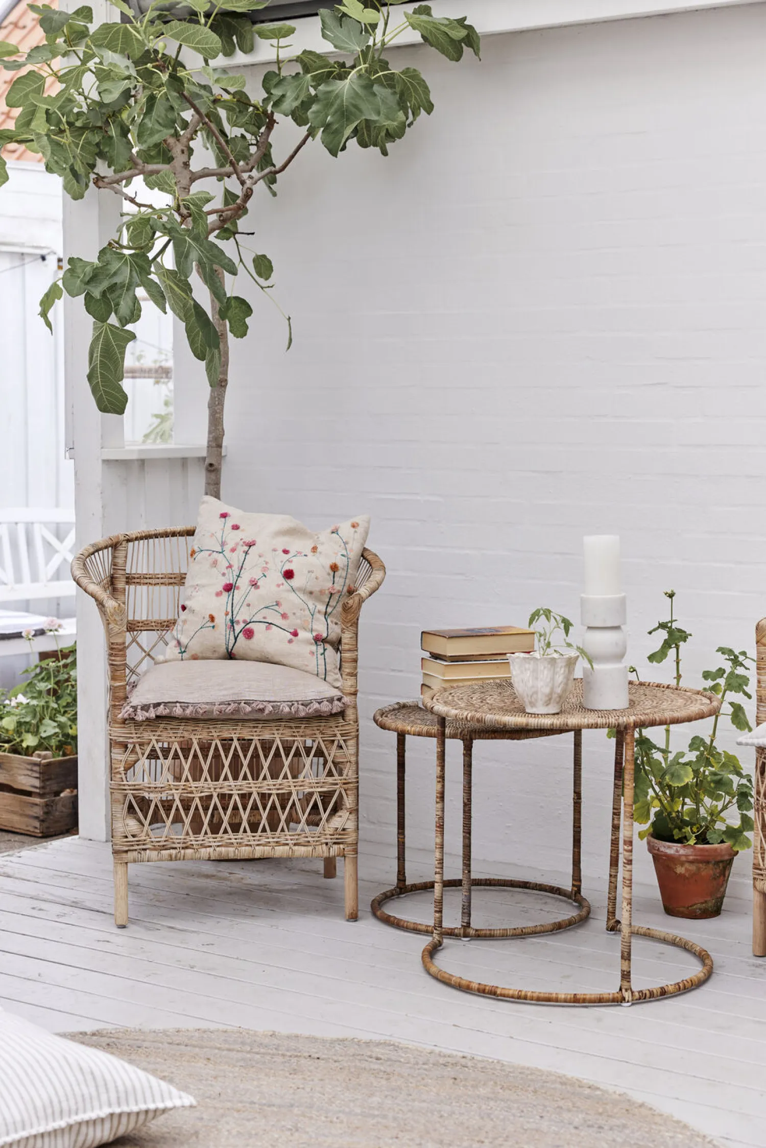 - Oville pude 50x50 cm. mørk sand m. kvaster*Lene Bjerre New