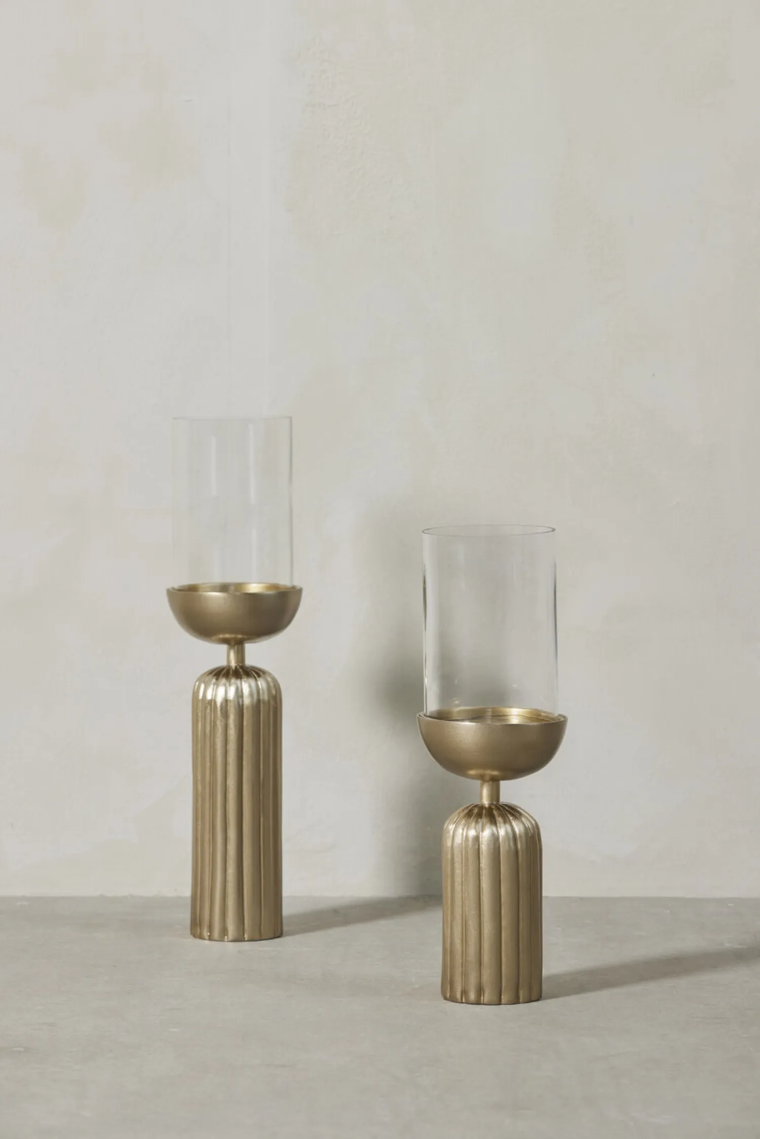 - Sandia stage til bloklys H43,5 cm. lys guld*Lene Bjerre Hot