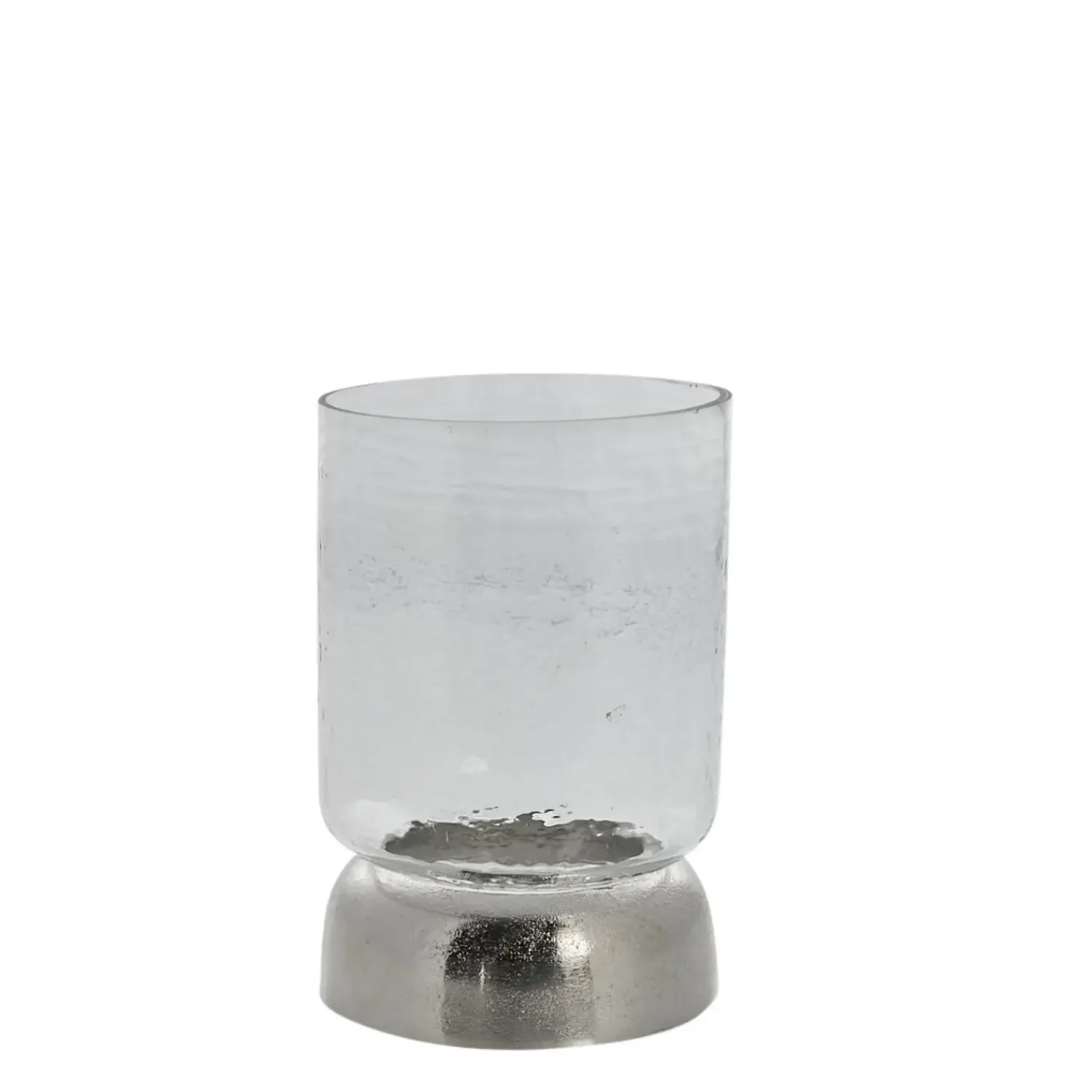 - Sandia stage til bloklys H20,7 cm. sølv^Lene Bjerre