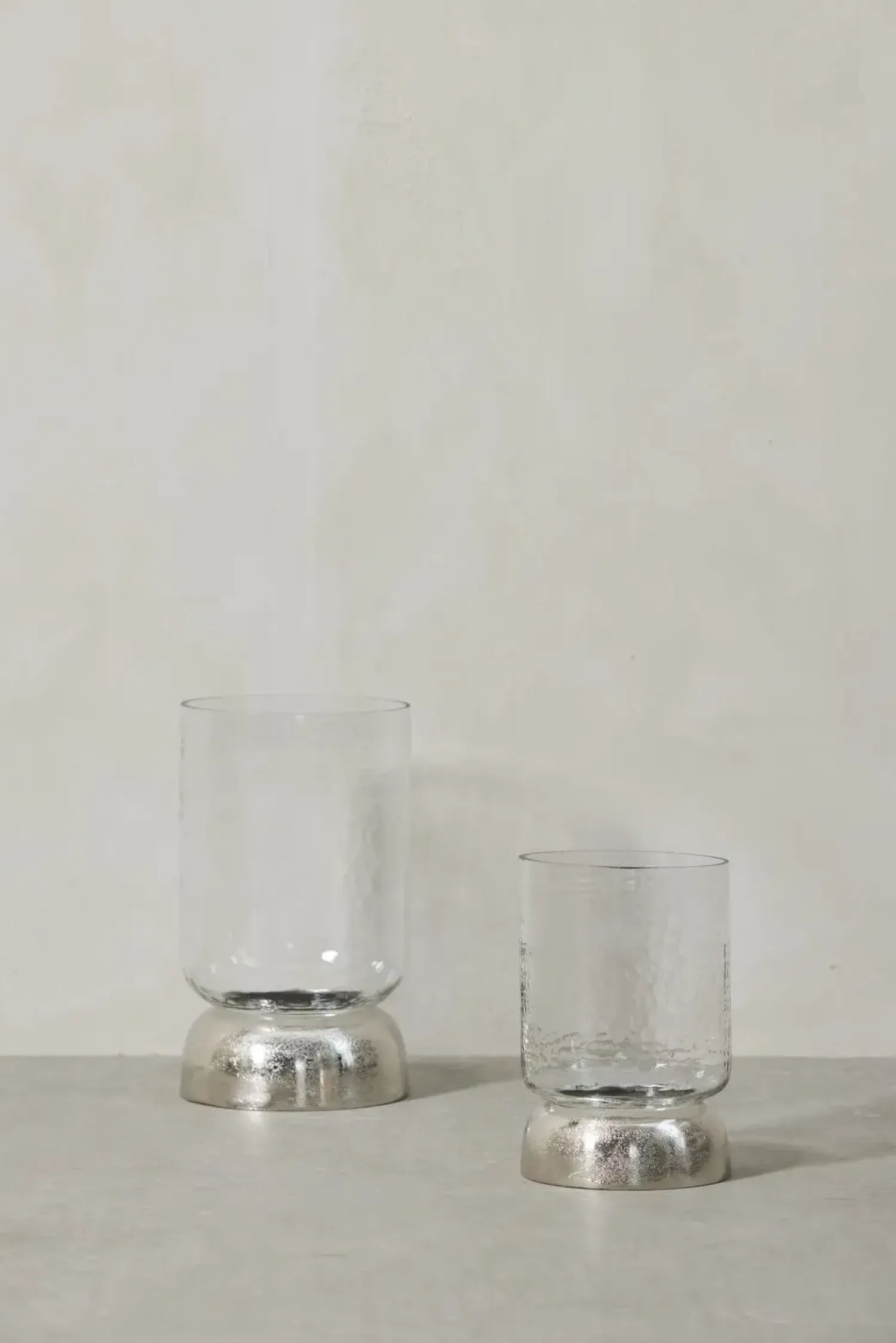 - Sandia stage til bloklys H20,7 cm. sølv^Lene Bjerre