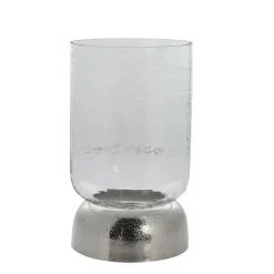 - Sandia stage til bloklys H28,7 cm. sølv^Lene Bjerre Best