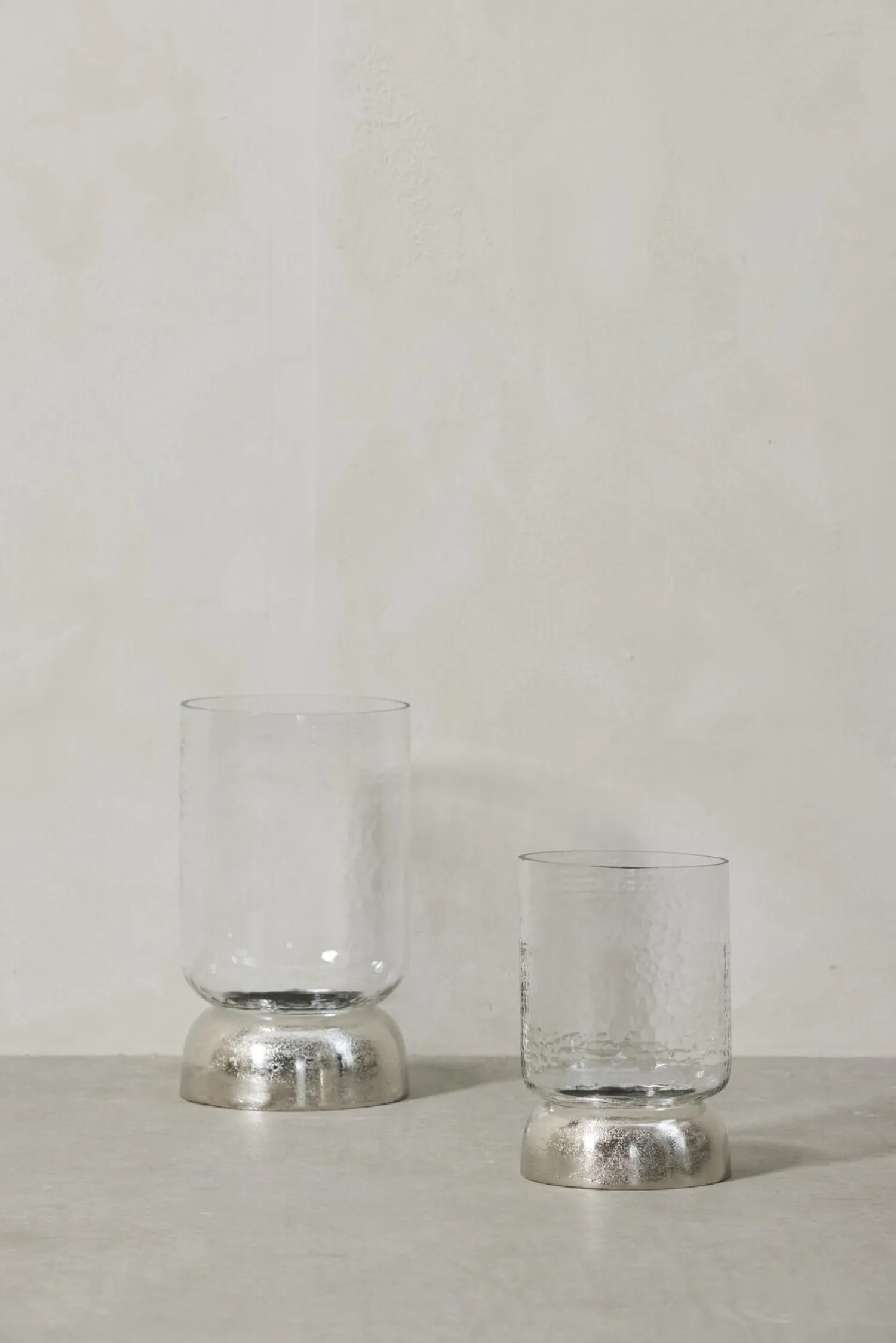 - Sandia stage til bloklys H28,7 cm. sølv^Lene Bjerre Best