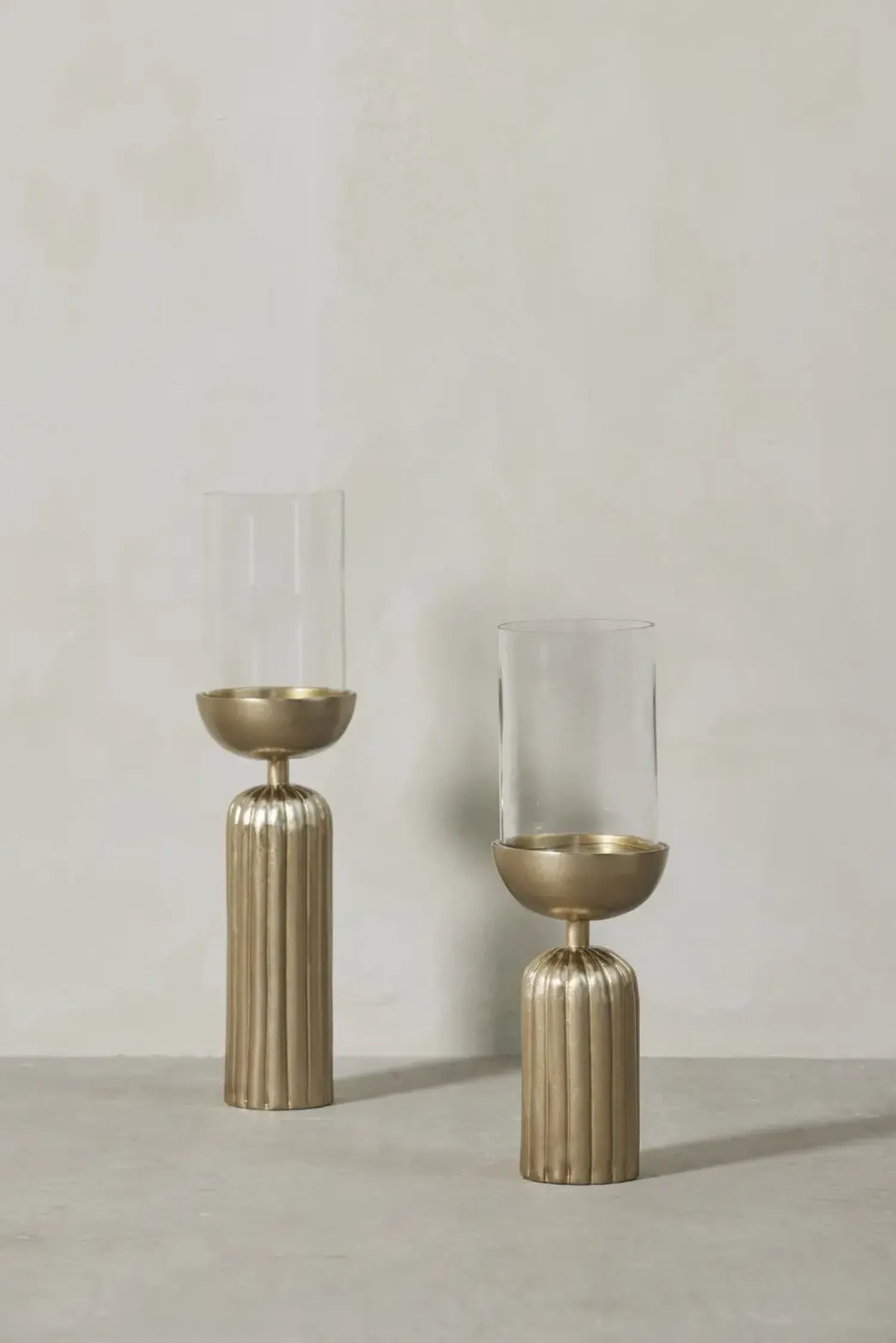 - Sandia stage til bloklys H36,5 cm. lys guld*Lene Bjerre Online