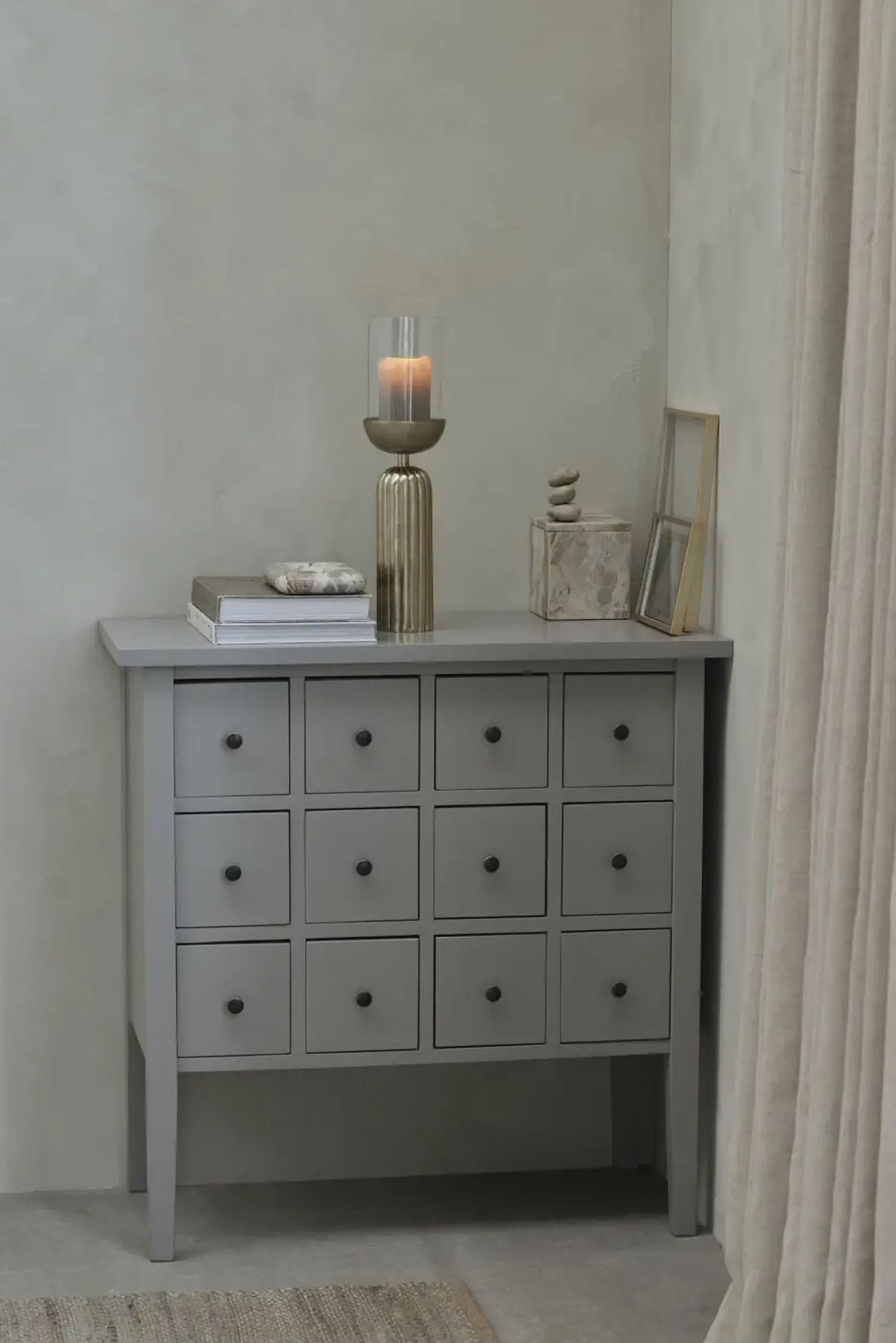 - Sandia stage til bloklys H36,5 cm. lys guld*Lene Bjerre Online