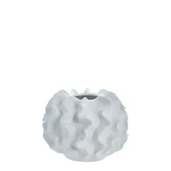 - Sannia vase H20,5 cm. hvid*Lene Bjerre