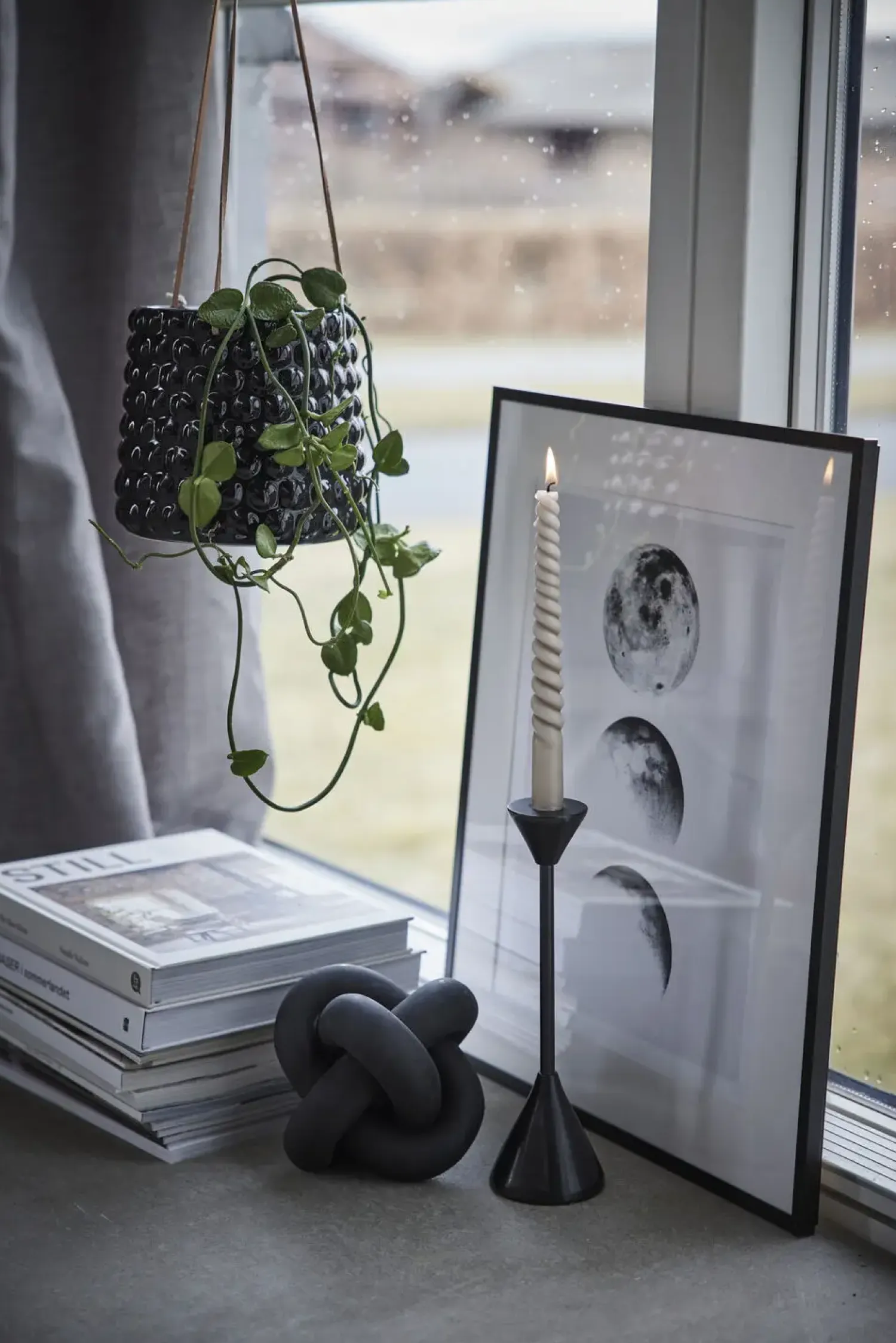 - Serafina dekoration Knude H13 cm. sort*Lene Bjerre Outlet