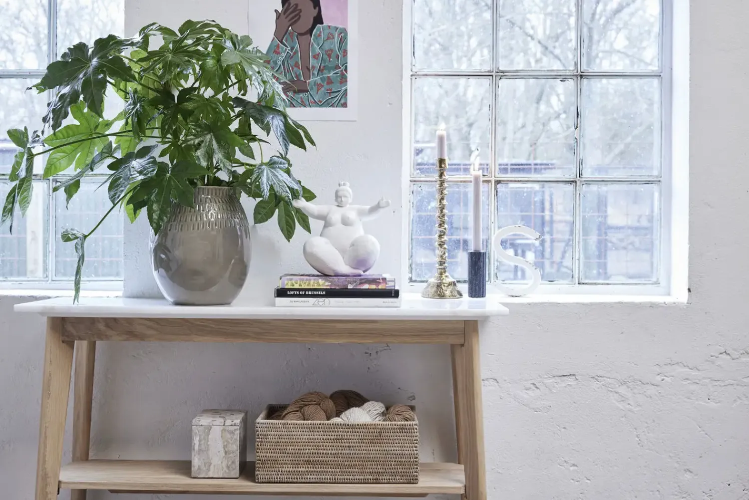 - Serafina Kvinde figur H24 cm. hvid*Lene Bjerre Sale