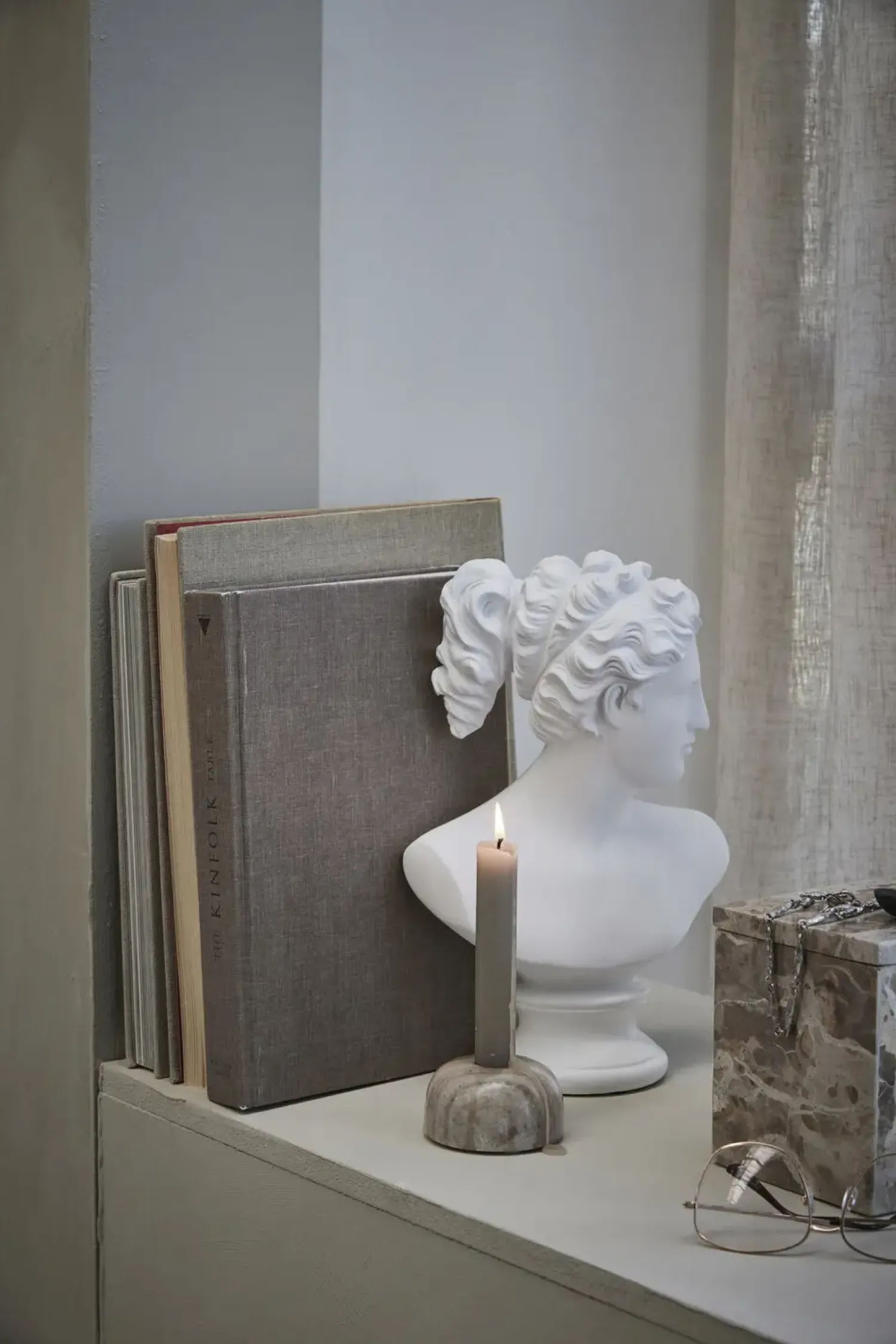 - Statia buste H30,5 cm. hvid^Lene Bjerre Clearance